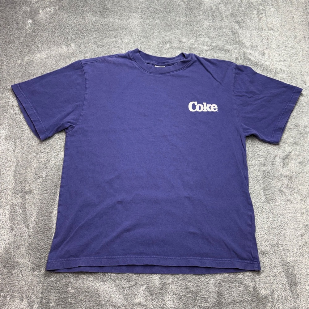 PacSun‎ Coca-Cola T-Shirt Mens Medium Purple Good Graphic Short Sleeve Tee